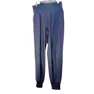 Beyond Yoga Black Ribbed Jogger Pants Women's Size Medium